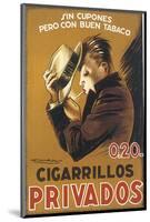 Cigarillos Privados-Achille Luciano Mauzan-Mounted Art Print