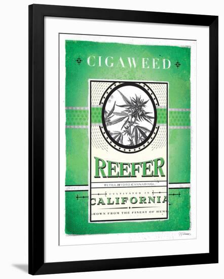 Cigaweed California Reefer-JJ Brando-Framed Art Print