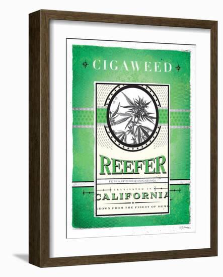 Cigaweed California Reefer-JJ Brando-Framed Art Print