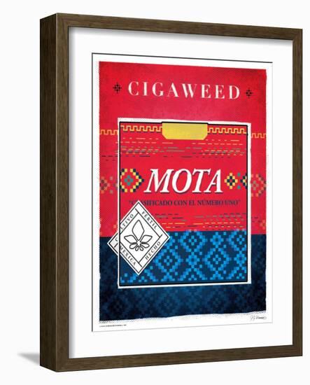 Cigaweed Mota-JJ Brando-Framed Art Print