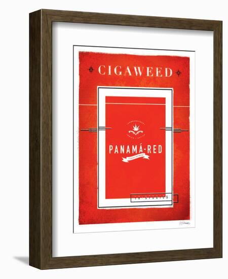 Cigaweed Panama Red-JJ Brando-Framed Art Print