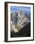 Cima dei Bureloni. Peaks towering over Val Venegia. Pala group in the dolomites of Trentino, Italy.-Martin Zwick-Framed Photographic Print