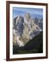 Cima dei Bureloni. Peaks towering over Val Venegia. Pala group in the dolomites of Trentino, Italy.-Martin Zwick-Framed Photographic Print