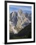 Cima dei Bureloni. Peaks towering over Val Venegia. Pala group in the dolomites of Trentino, Italy.-Martin Zwick-Framed Photographic Print