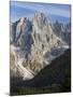 Cima dei Bureloni. Peaks towering over Val Venegia. Pala group in the dolomites of Trentino, Italy.-Martin Zwick-Mounted Photographic Print