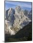 Cima dei Bureloni. Peaks towering over Val Venegia. Pala group in the dolomites of Trentino, Italy.-Martin Zwick-Mounted Photographic Print