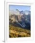 Cima della Vezzana, cima dei Bureloni. Peaks towering over Val Venegia.-Martin Zwick-Framed Photographic Print