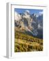 Cima della Vezzana, cima dei Bureloni. Peaks towering over Val Venegia.-Martin Zwick-Framed Photographic Print