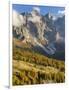 Cima della Vezzana, cima dei Bureloni. Peaks towering over Val Venegia.-Martin Zwick-Framed Photographic Print