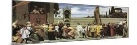 Cimabue's Celebrated Madonna Is Carried in Procession Through the Streets of Florence, 1853-1855-Frederic Leighton-Mounted Giclee Print