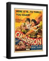 Cimarron, Irene Dunne, Richard Dix, 1931-null-Framed Art Print