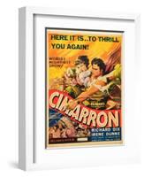 Cimarron, Irene Dunne, Richard Dix, 1931-null-Framed Art Print