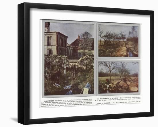 Cimetiere De Charleville, La Tranchee Du 2E De Ligne, Dans La Sabliere-Jules Gervais-Courtellemont-Framed Photographic Print