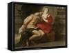 Cimon and Pero, C.1630-Peter Paul Rubens-Framed Stretched Canvas