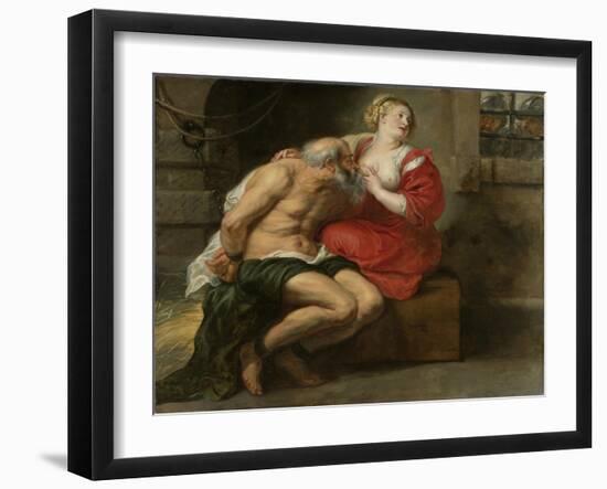 Cimon and Pero, C.1630-Peter Paul Rubens-Framed Giclee Print