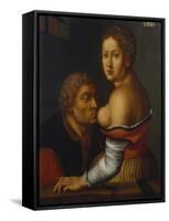 Cimon and Pero (Caritas Romana)-Georg Pencz-Framed Stretched Canvas