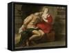 Cimon and Pero, Roman Charity-Peter Paul Rubens-Framed Stretched Canvas