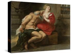 Cimon and Pero, Roman Charity-Peter Paul Rubens-Stretched Canvas