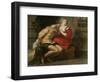 Cimon and Pero, Roman Charity-Peter Paul Rubens-Framed Art Print