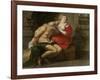 Cimon and Pero, Roman Charity-Peter Paul Rubens-Framed Art Print