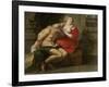 Cimon and Pero, Roman Charity-Peter Paul Rubens-Framed Art Print