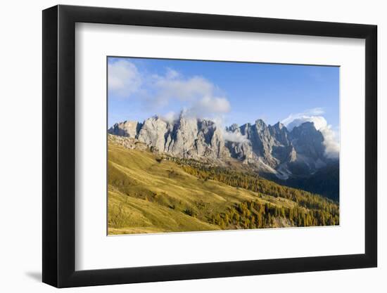 Cimon della Pala, Cima della Vezzana, Cima dei Bureloni. Peaks towering over Val Venegia.-Martin Zwick-Framed Photographic Print