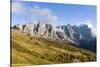 Cimon della Pala, Cima della Vezzana, Cima dei Bureloni. Peaks towering over Val Venegia.-Martin Zwick-Stretched Canvas