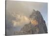 Cimon Della Pala. Peaks towering over Val Venegia seen from Passo Costazza.-Martin Zwick-Stretched Canvas