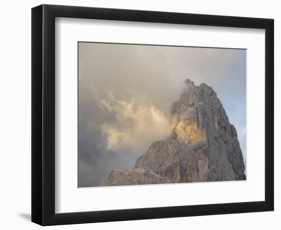 Cimon Della Pala. Peaks towering over Val Venegia seen from Passo Costazza.-Martin Zwick-Framed Photographic Print