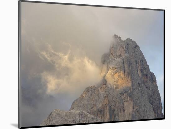 Cimon Della Pala. Peaks towering over Val Venegia seen from Passo Costazza.-Martin Zwick-Mounted Photographic Print