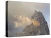 Cimon Della Pala. Peaks towering over Val Venegia seen from Passo Costazza.-Martin Zwick-Stretched Canvas