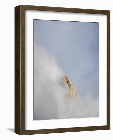 Cimon Della Pala. Peaks towering over Val Venegia seen from Passo Costazza.-Martin Zwick-Framed Photographic Print