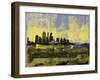 Cincinnati Abstract Skyline II-Emma Moore-Framed Art Print