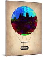 Cincinnati Air Balloon-NaxArt-Mounted Art Print