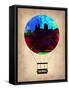 Cincinnati Air Balloon-NaxArt-Framed Stretched Canvas