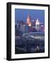 Cincinnati and Ohio Rvier, Ohio, USA-Walter Bibikow-Framed Photographic Print