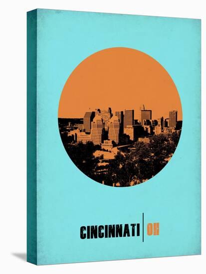 Cincinnati Circle Poster 1-NaxArt-Stretched Canvas