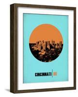 Cincinnati Circle Poster 1-NaxArt-Framed Art Print