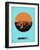 Cincinnati Circle Poster 1-NaxArt-Framed Art Print