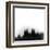 Cincinnati City Skyline - Black-NaxArt-Framed Art Print