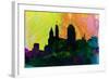 Cincinnati City Skyline-NaxArt-Framed Art Print