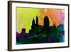 Cincinnati City Skyline-NaxArt-Framed Art Print