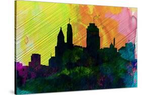 Cincinnati City Skyline-NaxArt-Stretched Canvas