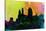 Cincinnati City Skyline-NaxArt-Stretched Canvas