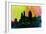 Cincinnati City Skyline-NaxArt-Framed Art Print