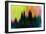 Cincinnati Downtown Skyline-NaxArt-Framed Art Print