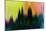 Cincinnati Downtown Skyline-NaxArt-Mounted Art Print