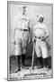 Cincinnati, OH, Cincinnati Red Stockings, Hugh Nicol, Long John Reilly, Baseball Card-Lantern Press-Mounted Art Print