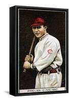 Cincinnati, OH, Cincinnati Reds, Arthur Phelan, Baseball Card-Lantern Press-Framed Stretched Canvas