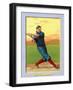 Cincinnati, OH, Cincinnati Reds, Bob Bescher, Baseball Card-Lantern Press-Framed Art Print